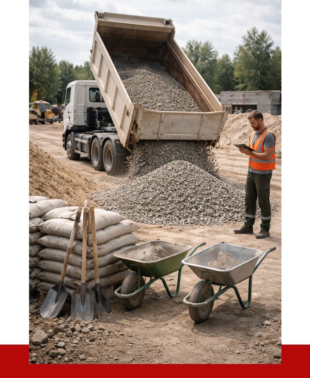 Доставка нерудных материалов в Белогорске от 1224 руб. | ПРОНЕРУДБгк