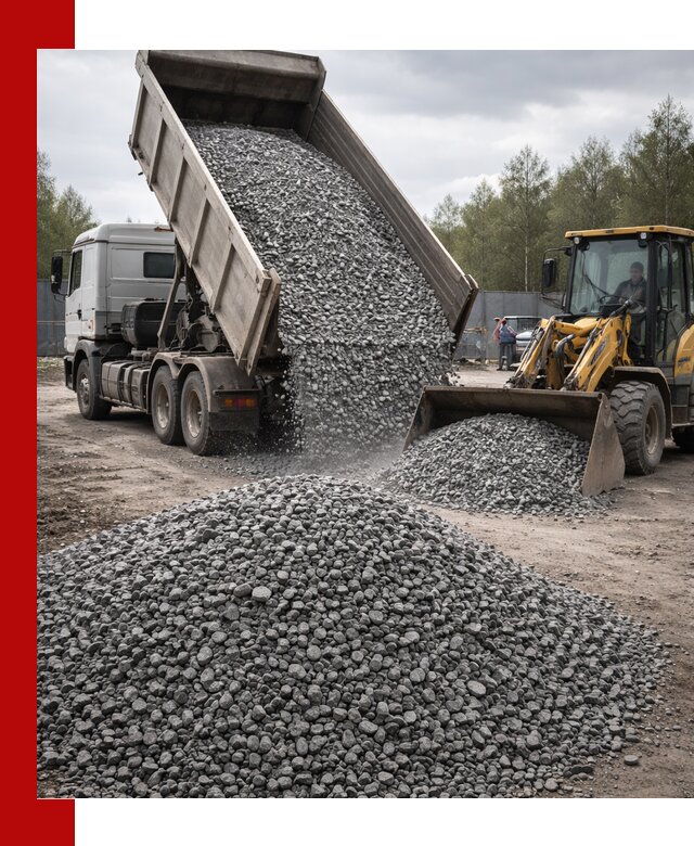 Доставка и продажа щебня гранитного в Белогорске