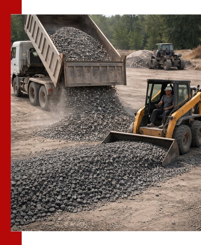 Гранитный щебень фракция 40-70 с доставкой в Белогорске