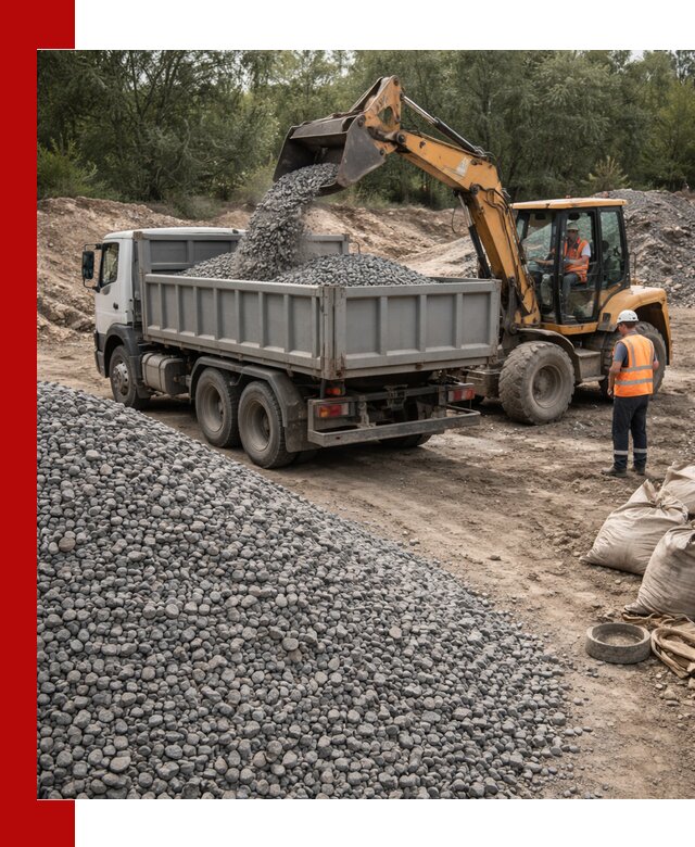 Доставка гравийного щебня в Белогорске оптом и в розницу