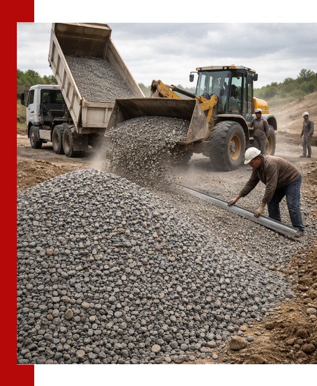Гравийный щебень фракция 5-20 с доставкой в Белогорске