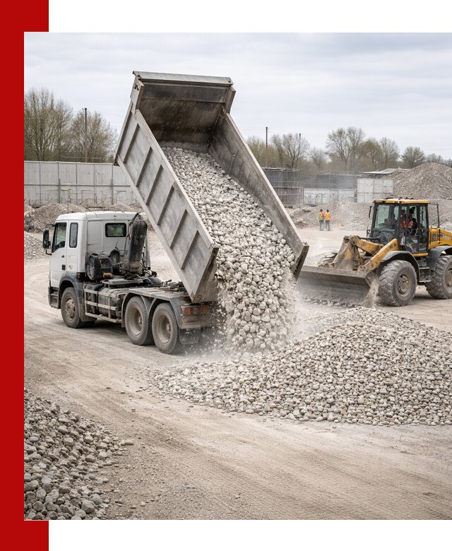 Доставка и продажа известнякового щебня в Белогорске
