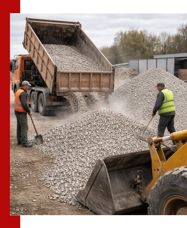 Доломитовый щебень фракции 5-20 с доставкой в Белогорске
