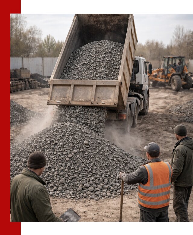 Доставка шлакового щебня в удобные сроки по выгодной цене в Белогорске