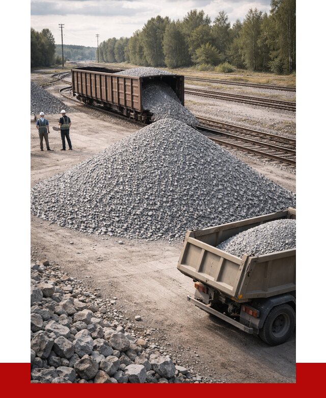 Железнодорожный щебень 20-60 в Белогорске от 1734 р. | ПРОНЕРУДБгк