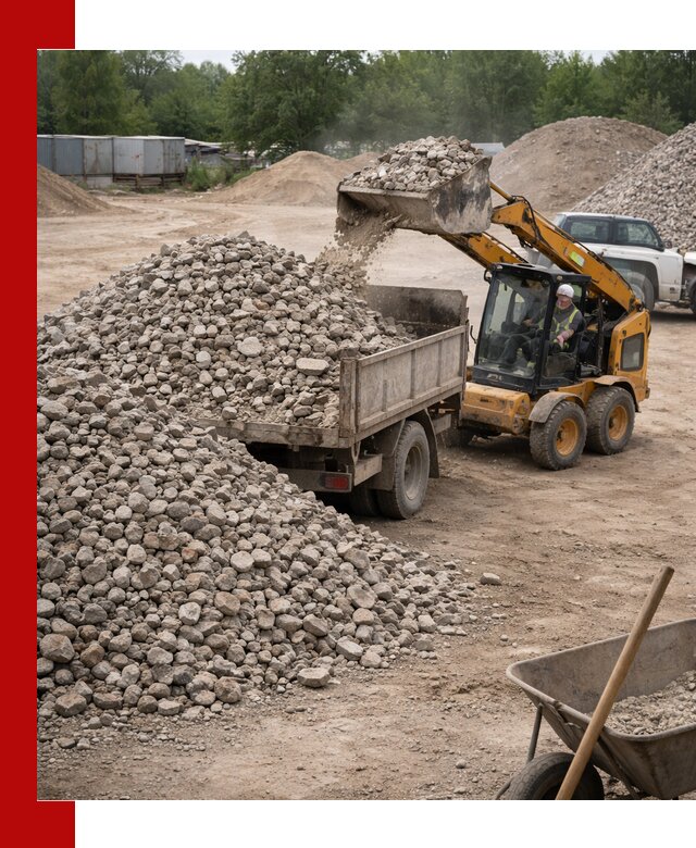 Доставка вторичного щебня в Белогорске для строительных работ