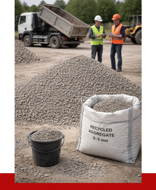 Вторичный щебень фракция 0-5 в Белогорске от 1632 р. ПРОНЕРУДБгк