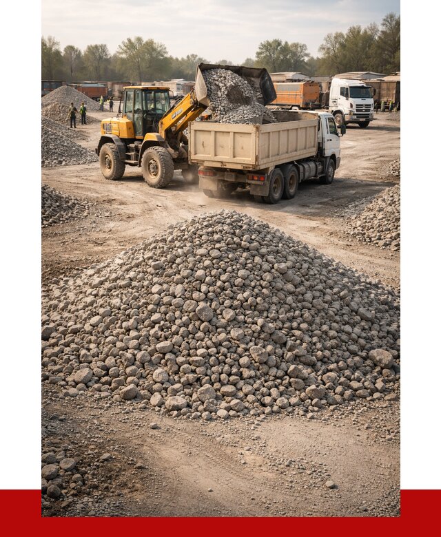 Вторичный щебень фракция 40-70 в Белогорске от 1775 р, ПРОНЕРУДБгк