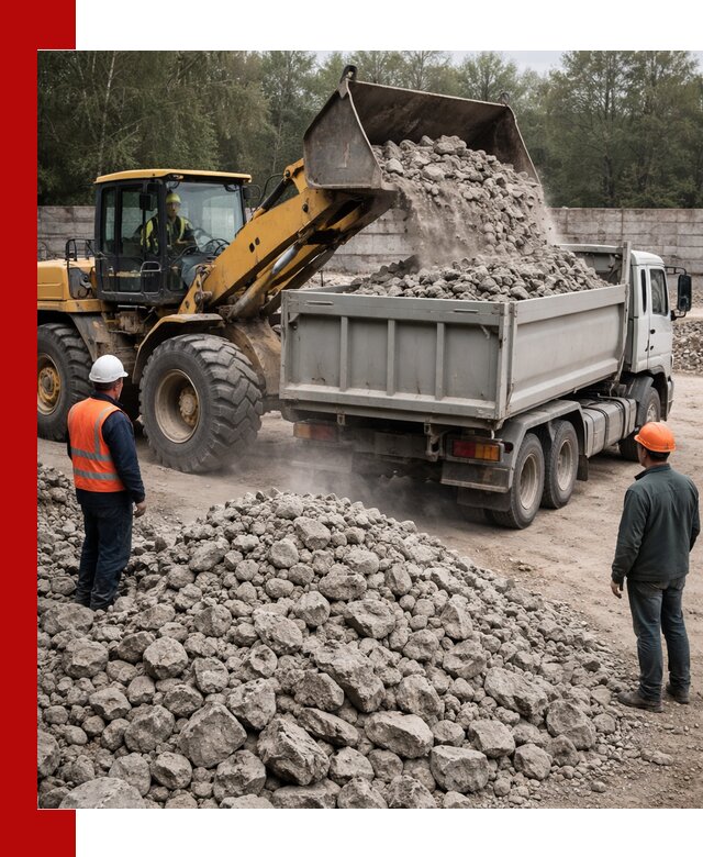 Вторичный щебень фракция 70–150 в Белогорске с доставкой