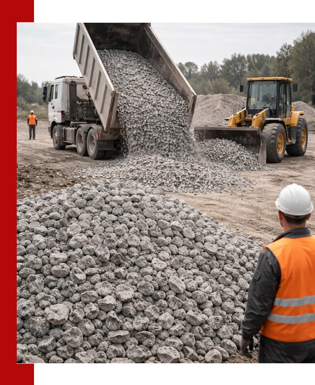 Доставка бетонного щебня фракции 20-40 в Белогорске