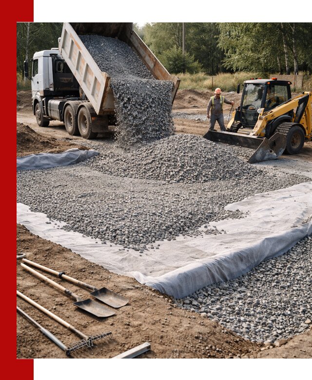 Щебень для фундамента с доставкой в Белогорске