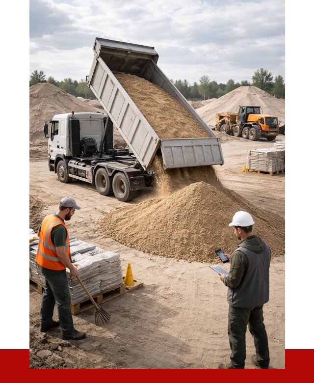 Карьерный песок с доставкой в Белогорске от 3673 р. ПРОНЕРУДБгк