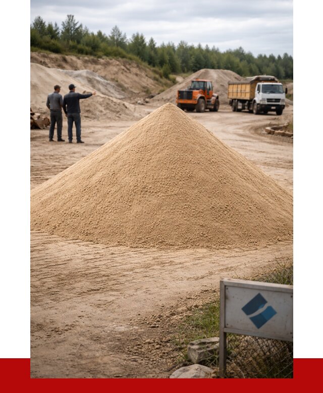 Карьерный песок навалом в Белогорске от 1836 р. | ПРОНЕРУДБгк