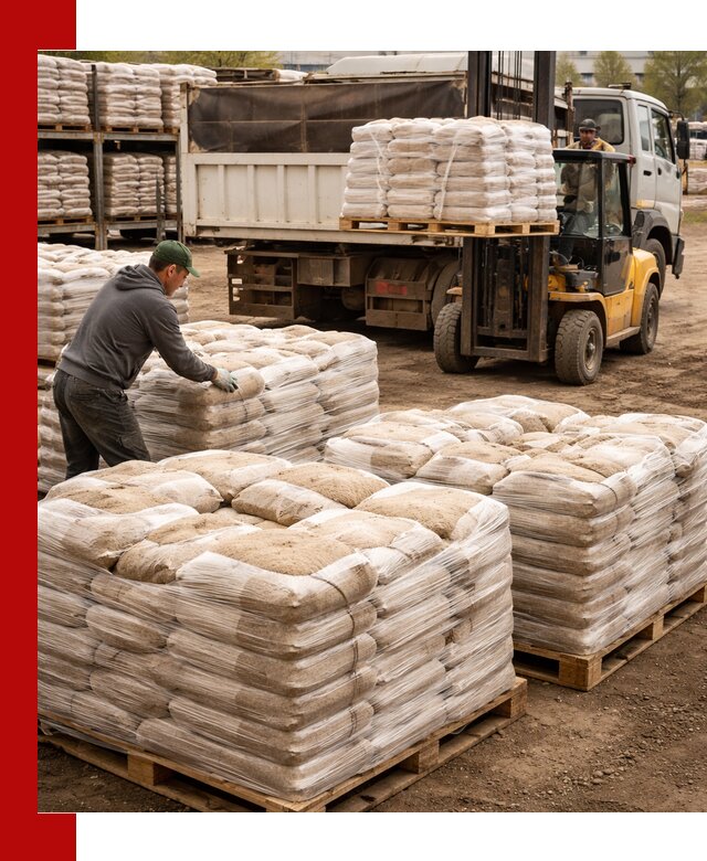 Карьерный песок в мешках с доставкой в Белогорске