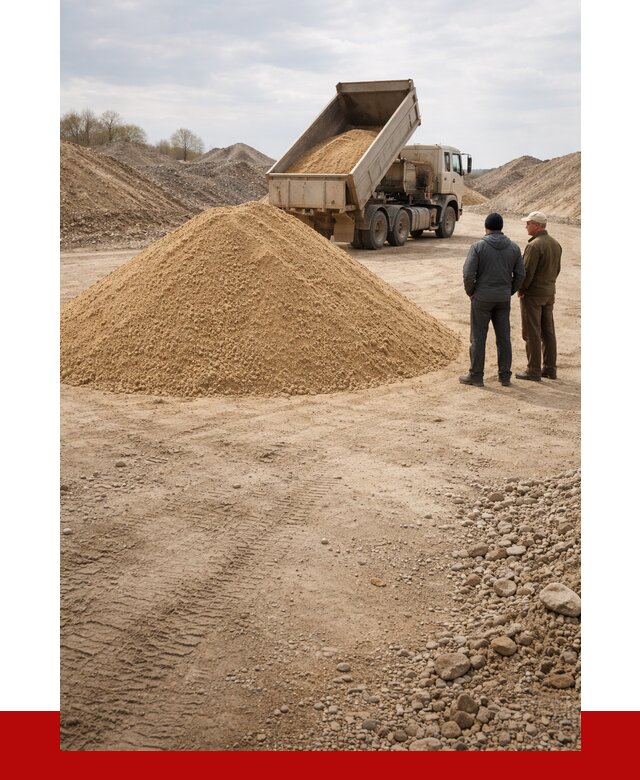 Карьерный песок крупнозернистый в Белогорске от 8672 р | ПРОНЕРУДБгк