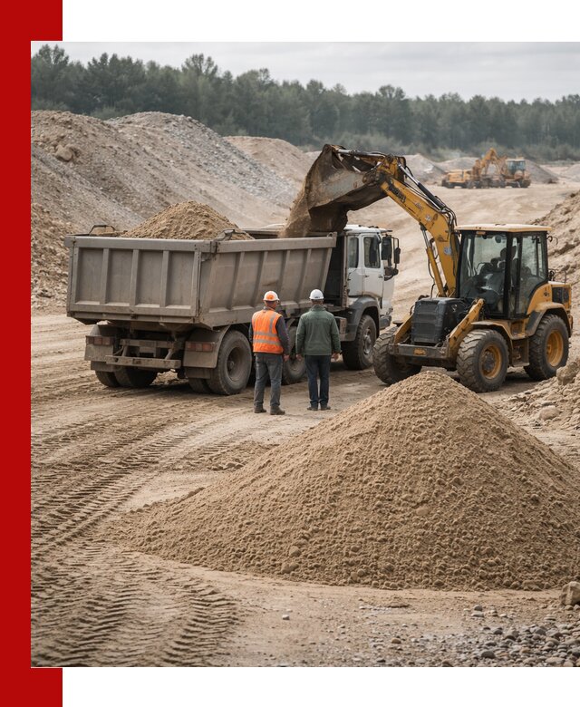 Карьерный среднезернистый песок с доставкой в Белогорске