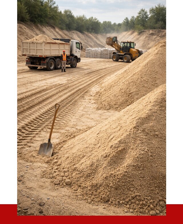 Карьерный песок мелкозернистый в Белогорске от 9182 р. | ПРОНЕРУДБгк