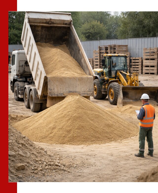 Доставка карьерного мелкозернистого песка в Белогорске