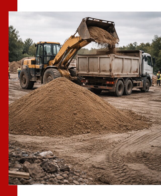 Доставка речного песка навалом в Белогорске быстро и выгодно