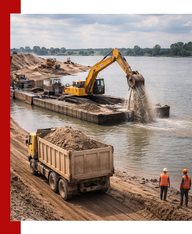 Намывной песок с доставкой в Белогорске оптом и в розницу