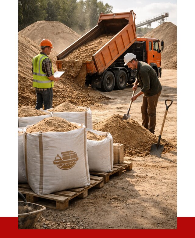 Строительный песок в Белогорске от 2244 р. с доставкой, ПРОНЕРУДБгк