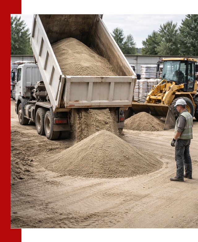 Поставка и доставка песка для бетона в Белогорске