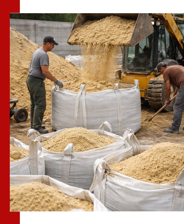 Поставка качественного песка для кладки в Белогорске