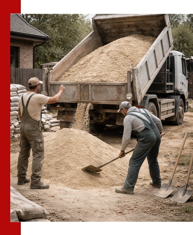 Песок для штукатурки с доставкой в Белогорске качественный и чистый