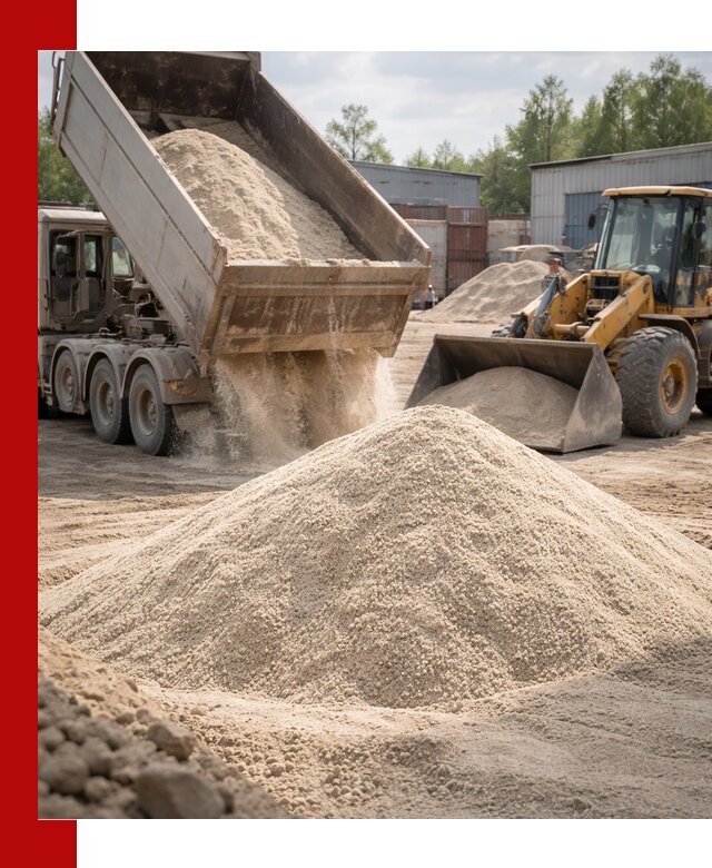 Кварцевый песок с доставкой в Белогорске для строительных работ