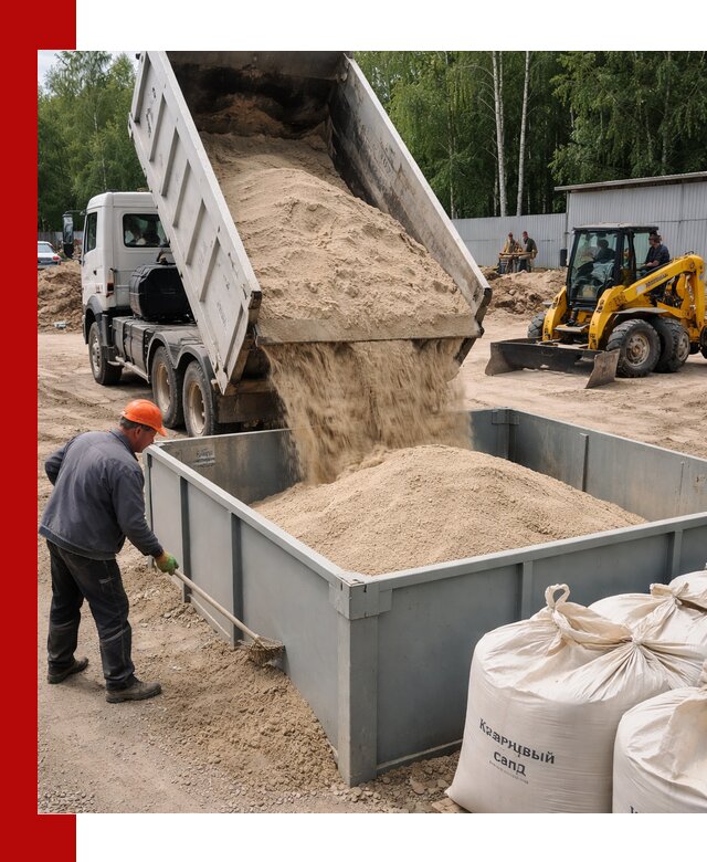 Кварцевый песок для фильтра в Белогорске — доставка и качество