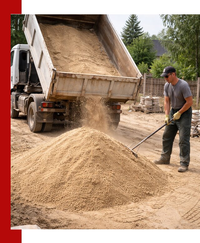 Доставка сухого песка самосвалами в Белогорске