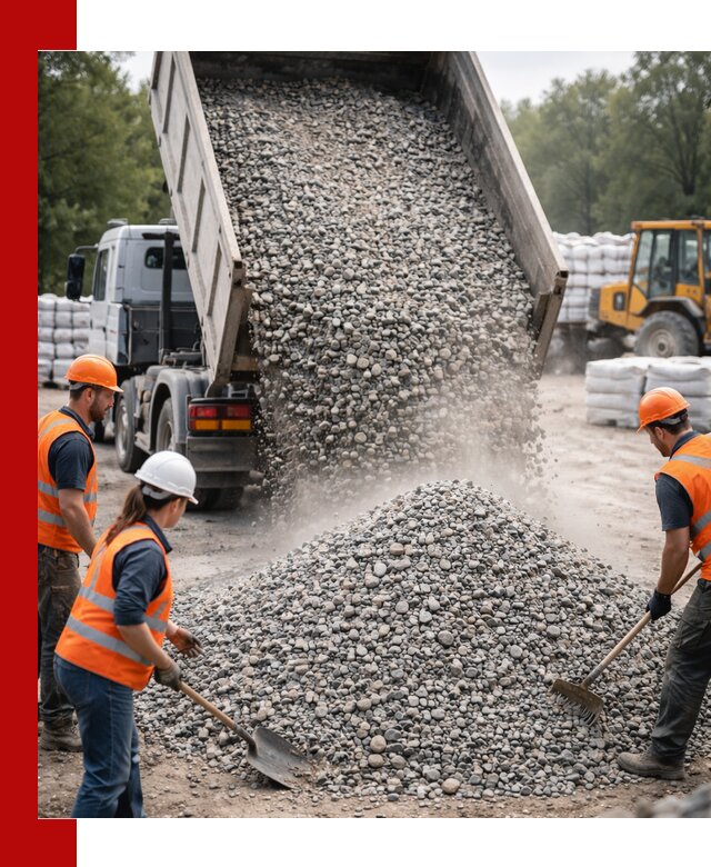 Доставка гравия и камня в Белогорске оптом и в розницу