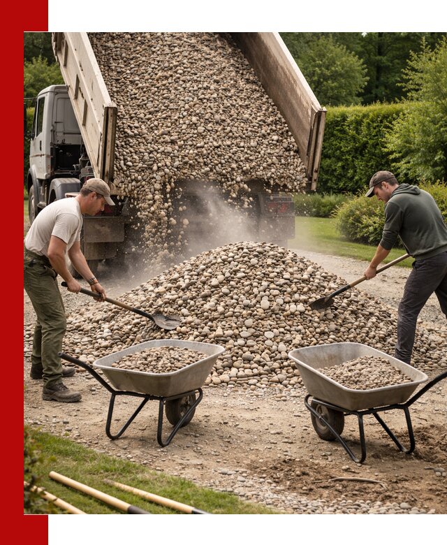 Доставка и продажа декоративной гальки в Белогорске