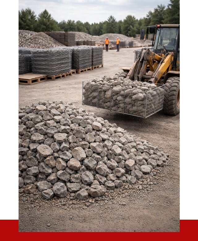 Камень для габионов фракция 70-150 в Белогорске от 4285 р. | ПРОНЕРУДБгк