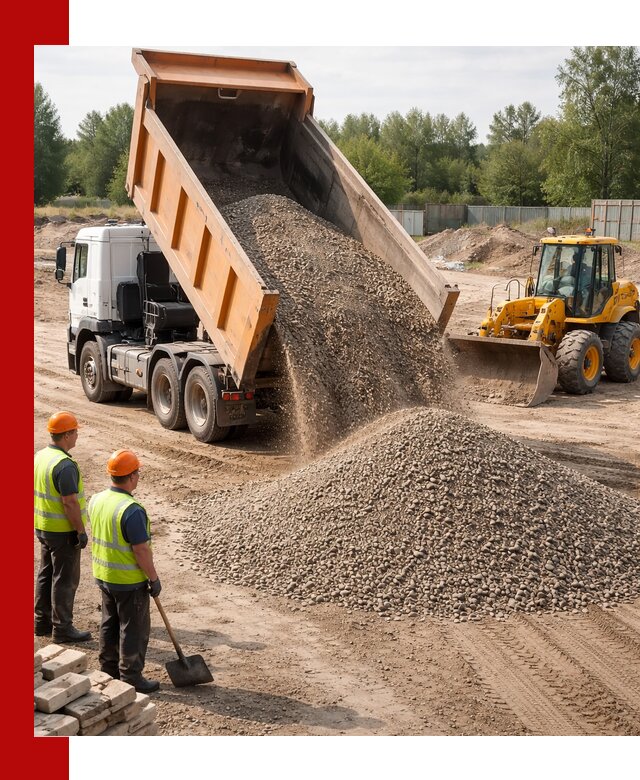 Доставка щебёночно-песчаной смеси ЩПС С7 в Белогорске