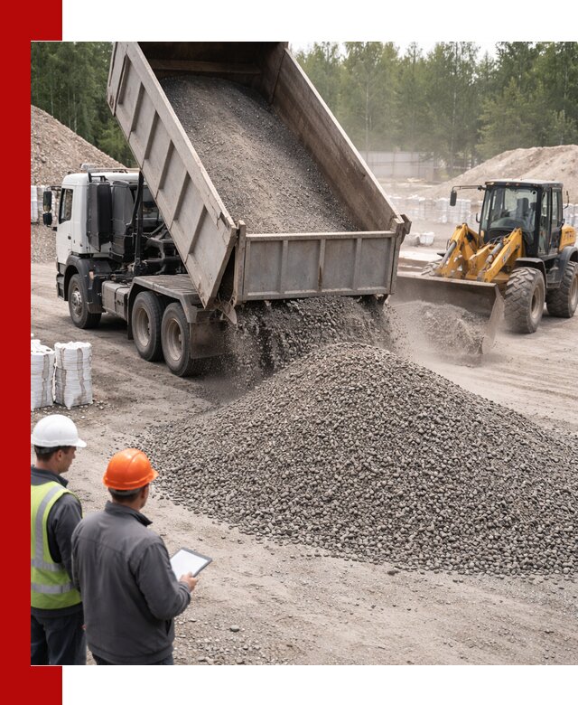 Доставка и продажа гранитного отсева 0-10 в Белогорске