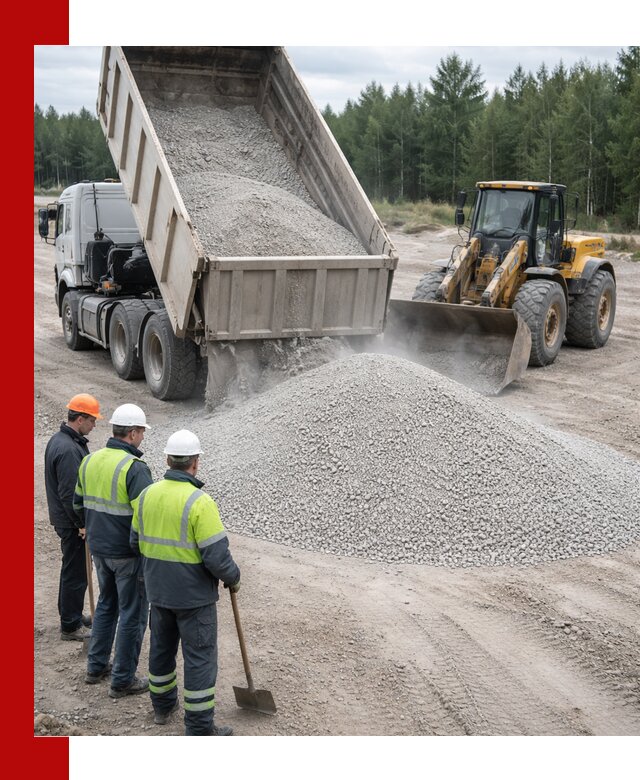 Известняковый отсев 0-5 доставка в Белогорске быстро и выгодно