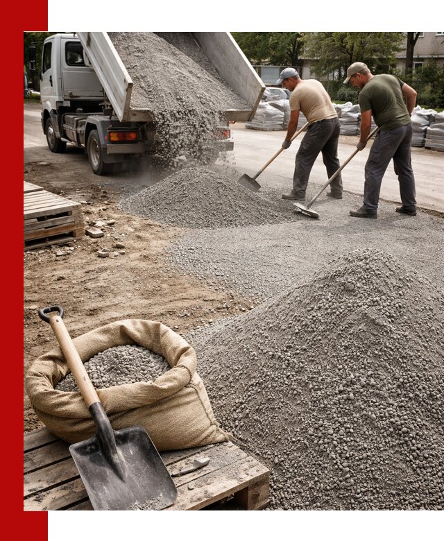 Отсев для тротуарной плитки в Белогорске — доставка и укладка