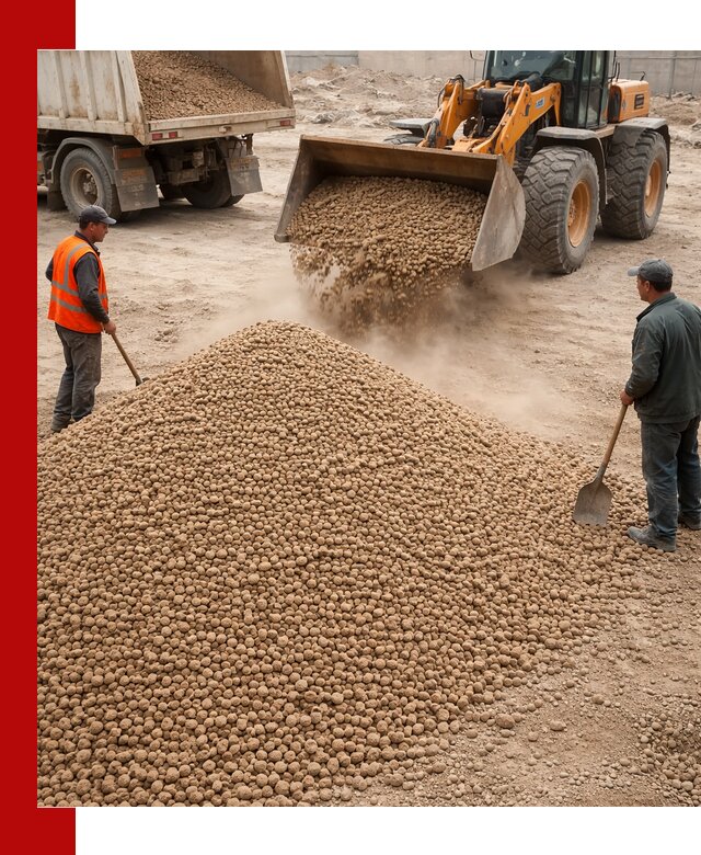 Керамзит фракция 10-20 с доставкой в Белогорске