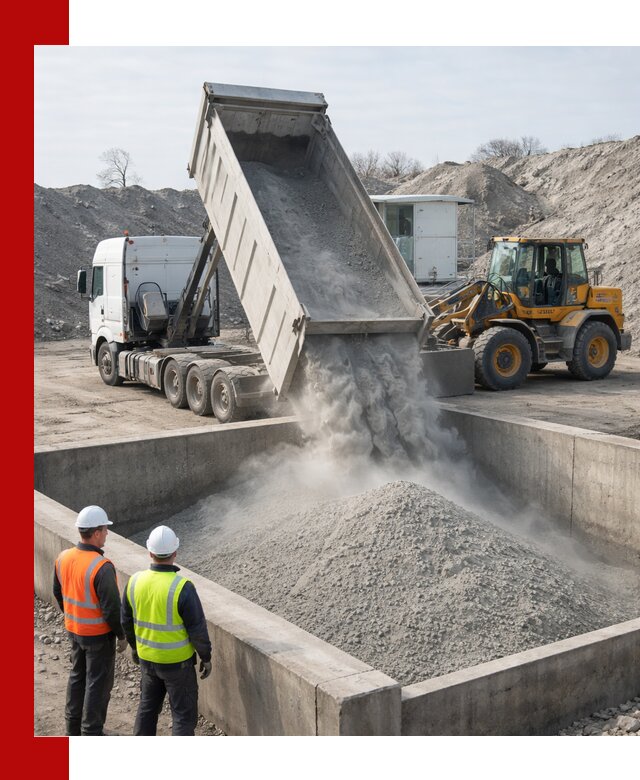 Доставка цемента навалом в Белогорске крупными партиями