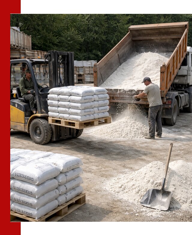 Доставка строительной извести оптом и в розницу в Белогорске