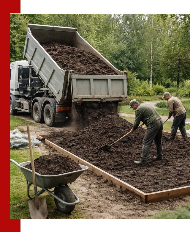 Доставка грунта для озеленения и благоустройства в Белогорске