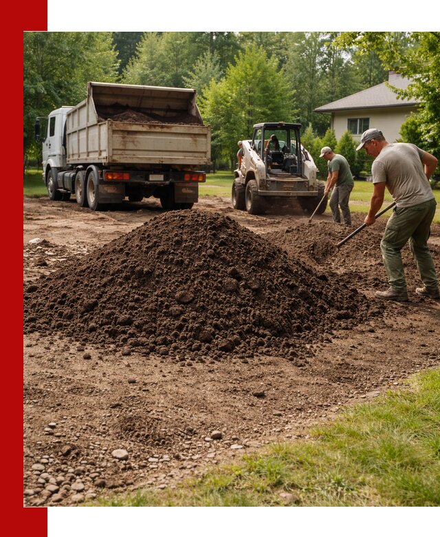 Доставка и укладка грунта для газона в Белогорске