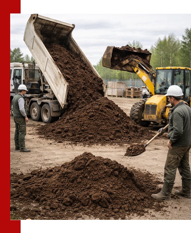 Доставка торфа оптом и в мешках в Белогорске