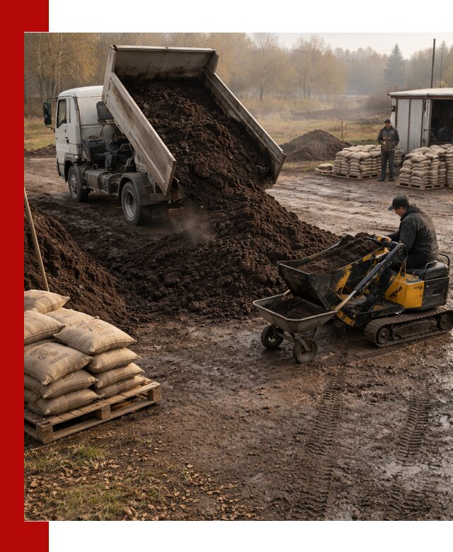 Кислый торф в доставке по выгодным ценам в Белогорске