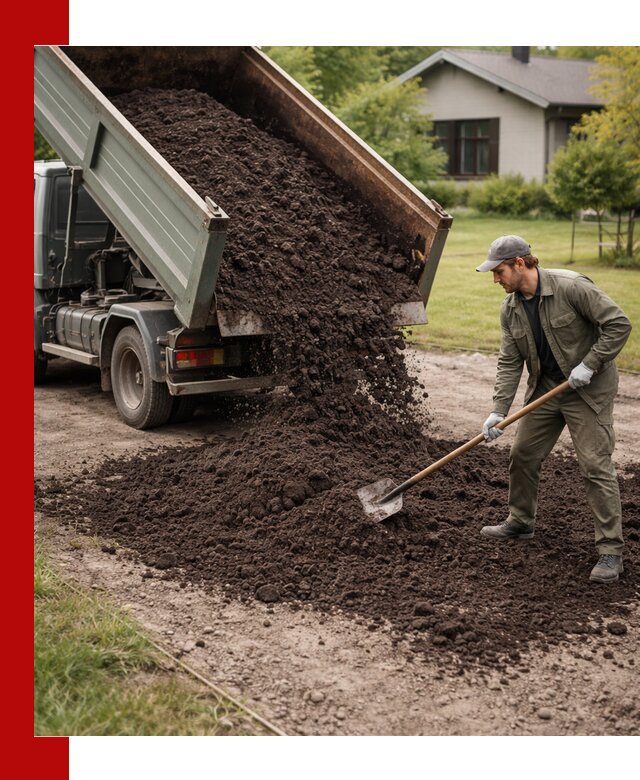 Чернозем для газона с доставкой в Белогорске быстро и качественно