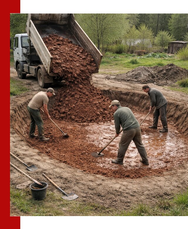 Купить качественную глину для пруда в Белогорске