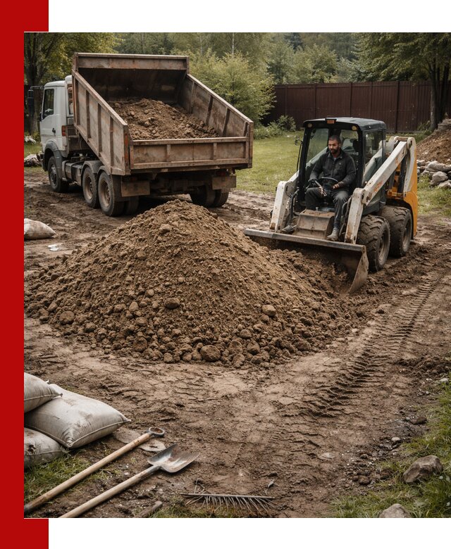 Суглинок для планировки участков в Белогорске с доставкой и выгрузкой