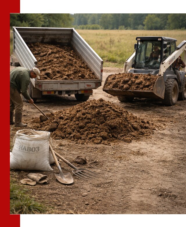 Доставка конского навоза в Белогорске с разгрузкой и доставкой на объект