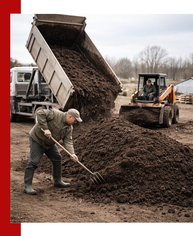 Доставка и продажа перегноя в Белогорске быстро и дешево